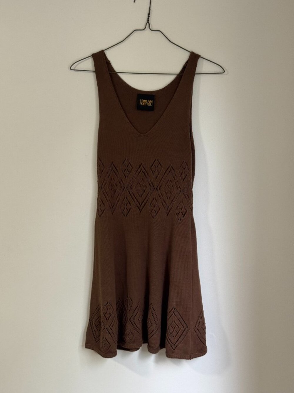 I DREAM FOR YOU Knit Dress - Brown